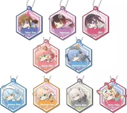 全9種セット 「バーチャルYouTuber ホロライブ キラッとデコフレアクリル はぐみーつ A BOX」