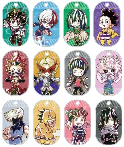 全12種セット 「僕のヒーローアカデミア トレーディング デフォルメAni-Art アクリルキータグ ver.A」