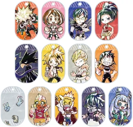 全13種セット 「僕のヒーローアカデミア トレーディング デフォルメAni-Art アクリルキータグ ver.B」