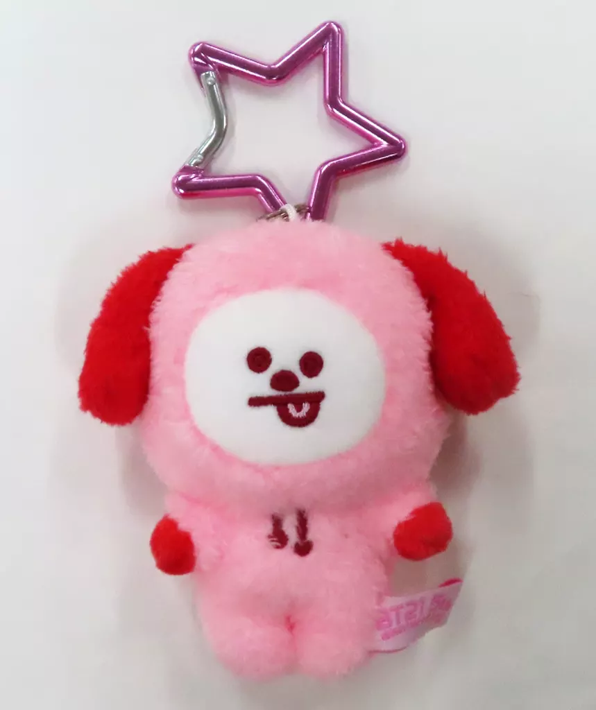 キーホルダー　CHIMMY(ジミン) BT21 5周年記念 レインボーカラーマスコット ピンク/レッド 「BT21」 BT21 PLANET限定