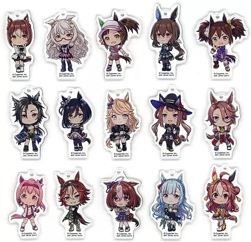 全15種セット アクリルチャーム きゅんキャラいらすとれーしょんず 「一番くじ ウマ娘 プリティーダービー 5弾」 G賞