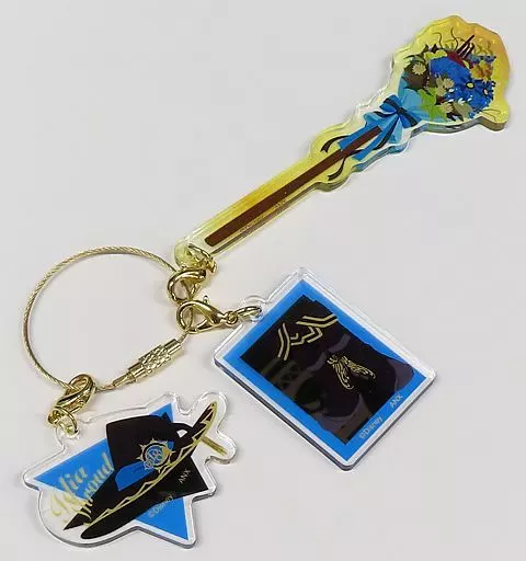 イデア・シュラウド ブルームバースデー箒のワイヤーアクリルチャーム 「ディズニー ツイステッドワンダーランド」 イデアの誕生日記念グッズ