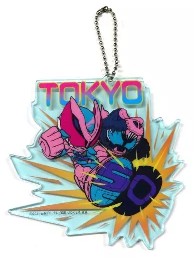 仮面ライダーリバイス アタックアート東京Ver. アクリルキーチェーン 「仮面ライダーリバイス」 仮面ライダーストアグッズ