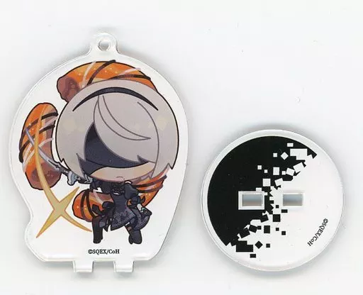 2B(ミニキャラ/目隠し有り) 「NieR：Automata(ニーア オートマタ) Ver1.1a×DECOTTO by animatecafe トレーディングアクリルスタンド」