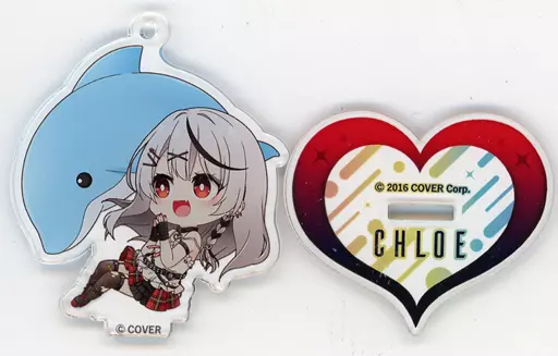 沙花叉クロヱ＆イルカ 「バーチャルYouTuber ホロライブ 沙花叉クロヱ in マクセル アクアパーク品川 #沙花叉とびしょ濡れ水族館! トレーディングアクリルスタンド」