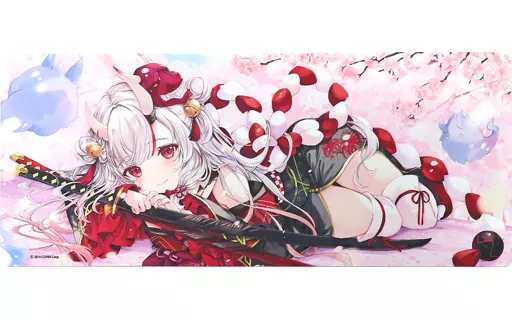 雑貨　百鬼あやめ ワイドラバーマット 「バーチャルYouTuber ホロライブ 百鬼あやめ 活動4周年記念」
