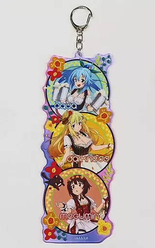 アクア＆めぐみん＆ダクネス/丸フチ アクキーGrande 「この素晴らしい世界に祝福を! アタリつき!ブロマイド ディアンドル」 スター賞