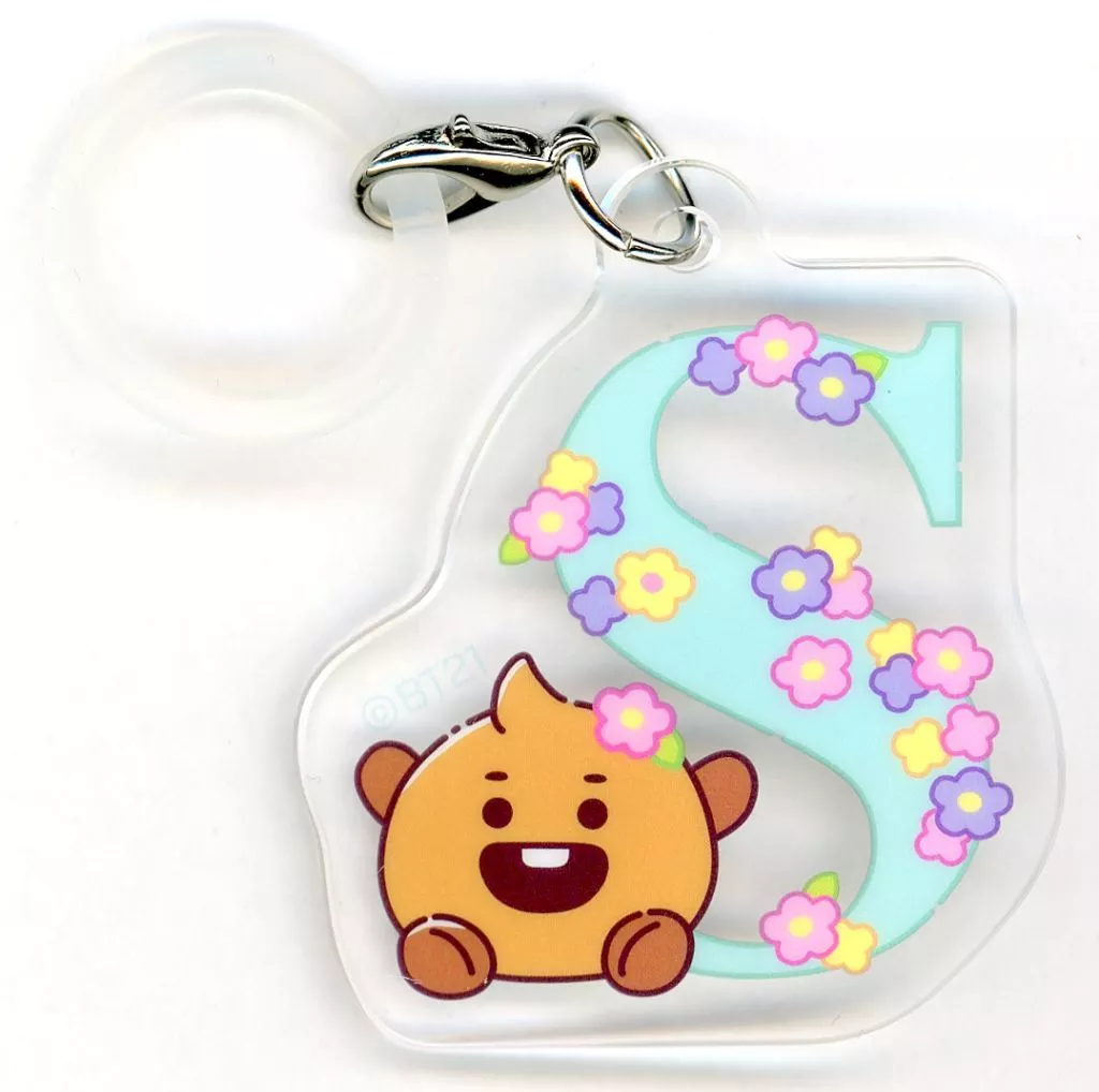 SHOOKY(シュガ) アクリルマーカーチャームコレクション(フラワーアート) 「BT21」 ファミリーマート限定