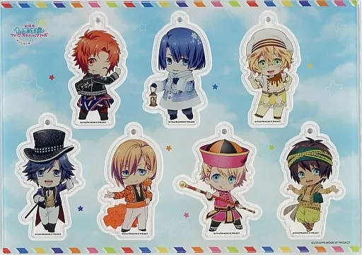 ST☆RISH 描き下ろしミニキャライラスト(ソロ衣装 Ver.) アクリル7個セット 「Blu-ray/DVD 劇場版 うたの☆プリンスさまっ♪ マジＬＯＶＥスターリッシュツアーズ グッズ付き限定版」 同梱特典