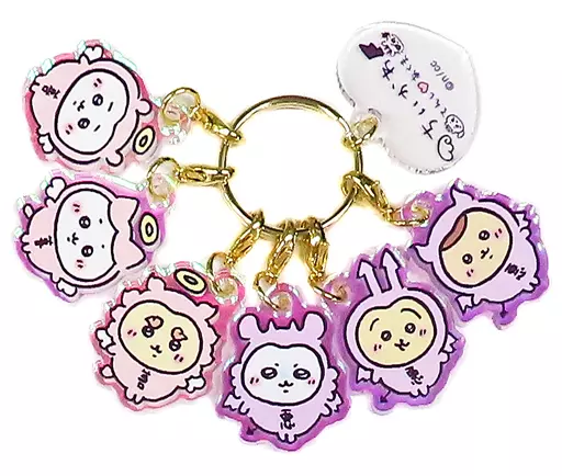集合 ちいかわ てんし あくま あかちゃんたちの6連ミニアクリルチャーム 「ちいかわ なんか小さくてかわいいやつ てんし あくま＠東京駅」