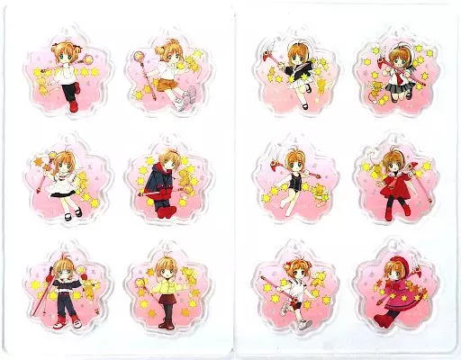 木之本桜 さくらちゃん懐かしコスチュームアクキー12点セット 「コミックス カードキャプターさくら クリアカード編 第14巻 さくらちゃん懐かしコスチュームアクキー全12点セット付き特装版」 同梱特典