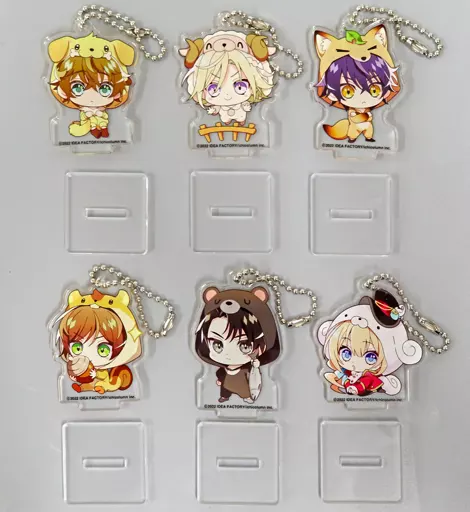 集合 描きおろしちびキャラアクリルスタンドキーチェーン6個セット 「Switchソフト テミラーナ国の強運姫と悲運騎士団 特装版 スペシャルステラセット」 同梱特典