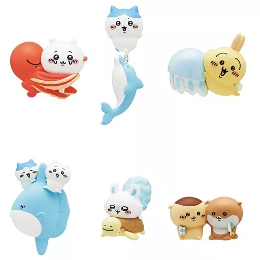 全6種セット 「ちいかわ×水族館 フィギュアマスコット」