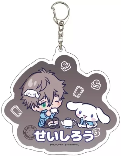06.凪誠士郎×シナモロール(ミニキャライラスト) デカアクリル 「ブルーロック×サンリオキャラクターズ」
