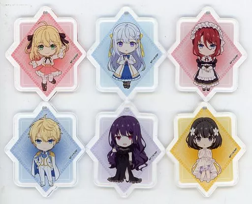 全6種セット 「転生王女と天才令嬢の魔法革命×PRINCESS CAFE ミニキャラアクリル」