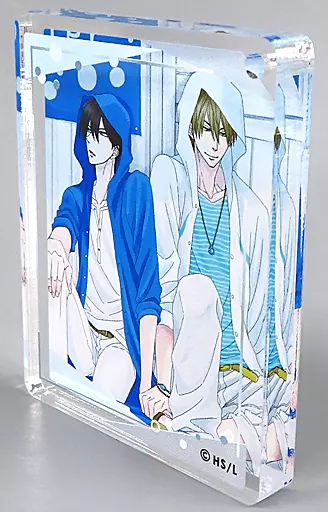 東谷准太＆西條高人(フード/青白) 「抱かれたい男1位に脅されています。×DECOTTO by animatecafe CoLotta トレーディングアクリルプレート」