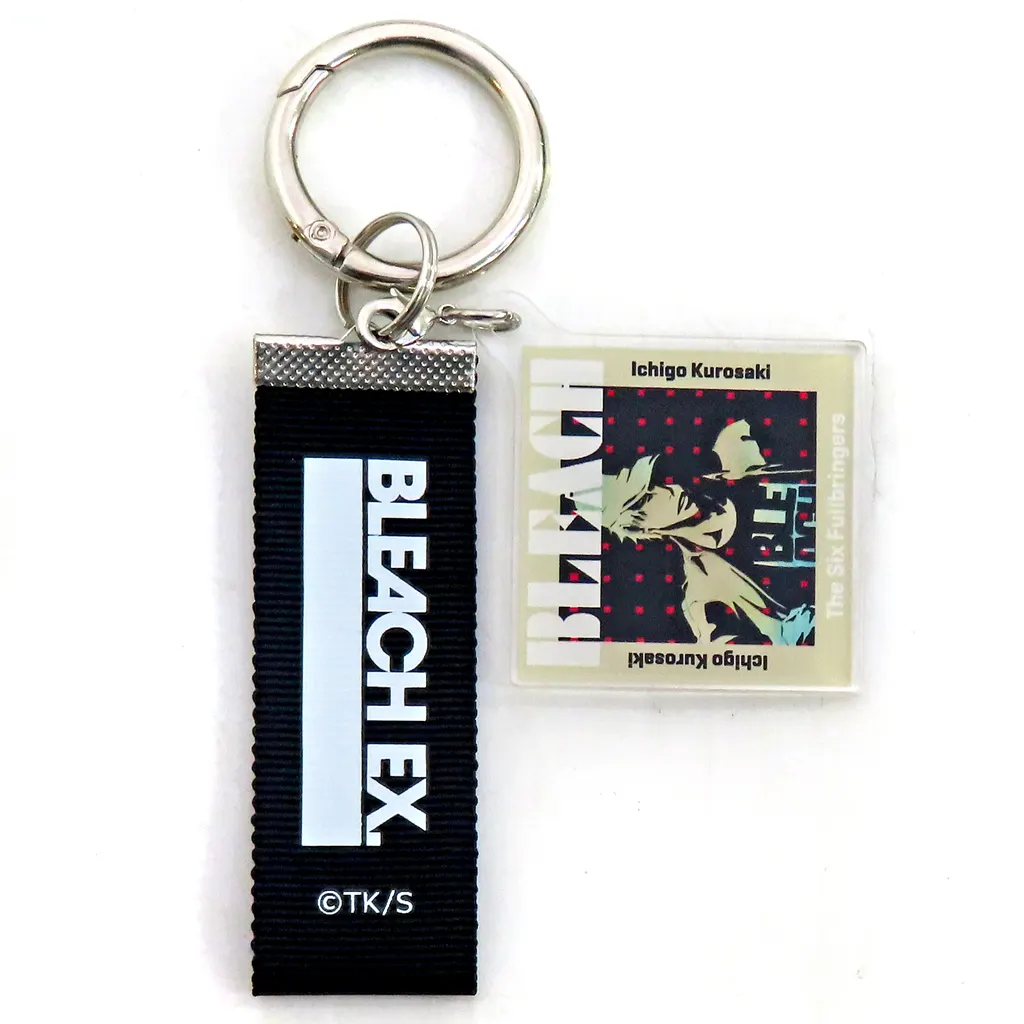 黒崎一護(背景ブラック/レッド) 「BLEACH生誕20周年記念原画展 BLEACH EX. オリジナルレコードジャケットキーチェーンコレクション」