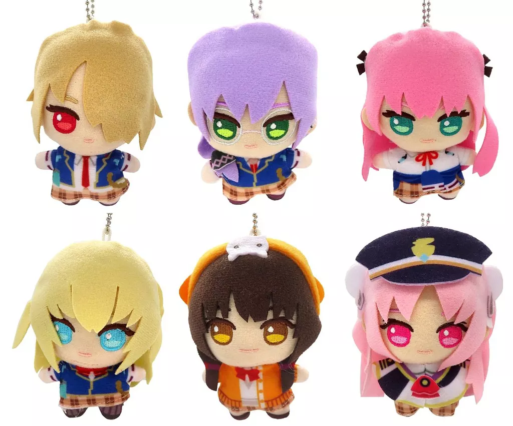 全6種セット デフォルメぬいぐるみ(ボールチェーン付き) 「ヘブンバーンズレッド」