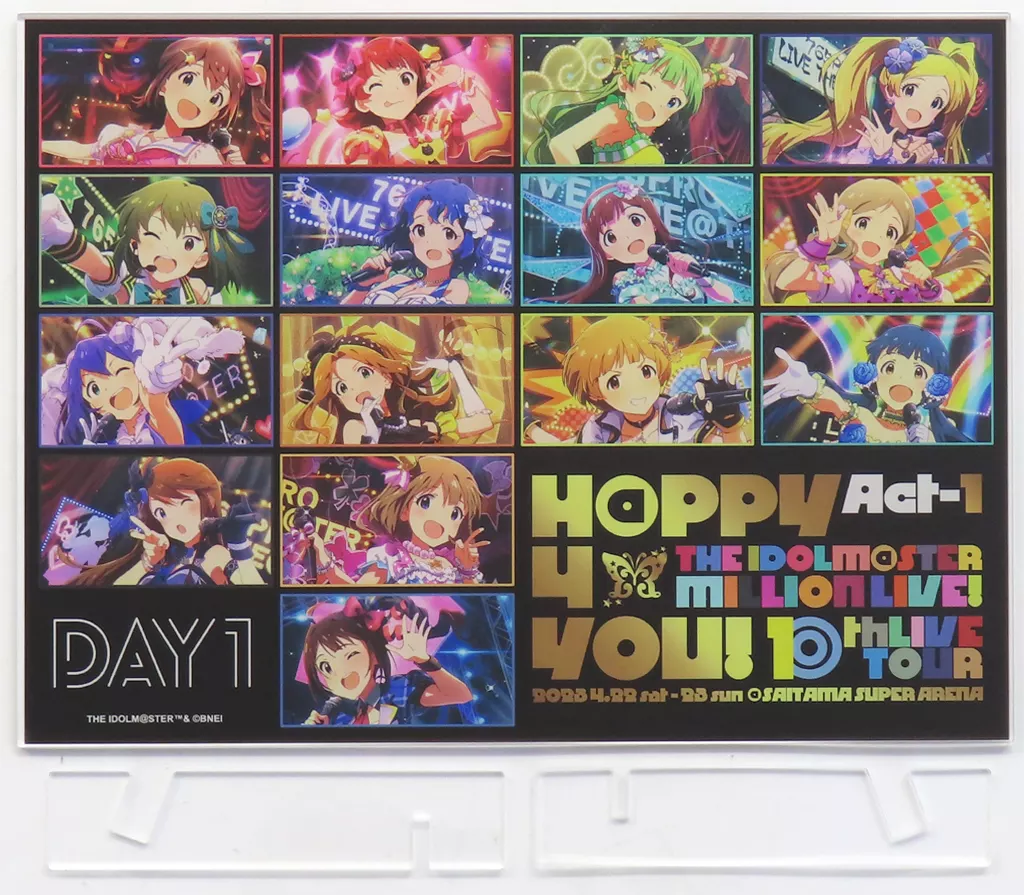 集合 DAY1 開催記念 公式アクリルパネル 「THE IDOLM＠STER MILLION LIVE! 10thLIVE TOUR Act-1」