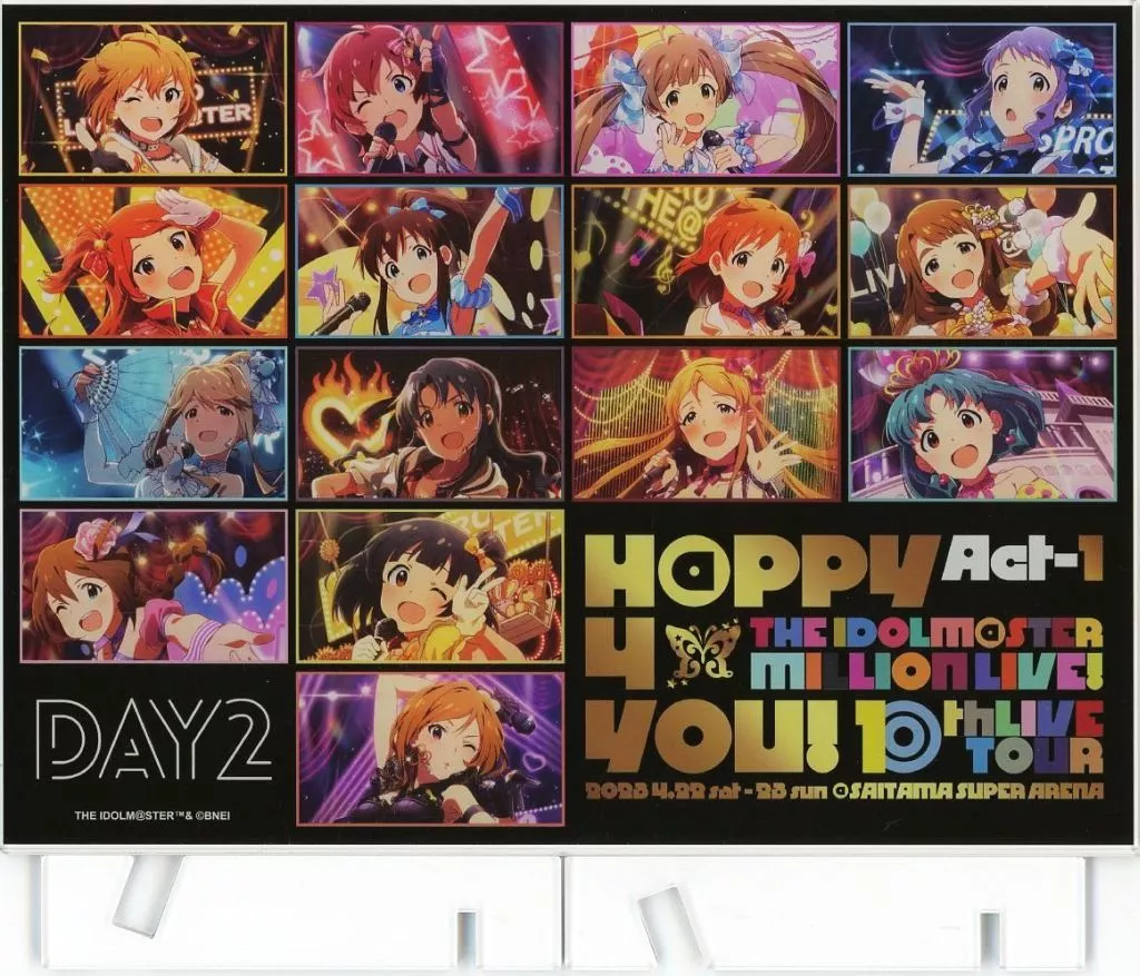 集合 DAY2 開催記念 公式アクリルパネル 「THE IDOLM＠STER MILLION LIVE! 10thLIVE TOUR Act-1」