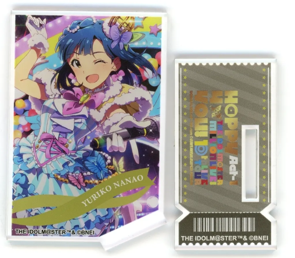 七尾百合子(10th Act-1開催記念 ver.) 公式ミニアクリルカードスタンド 「アイドルマスター ミリオンライブ!」