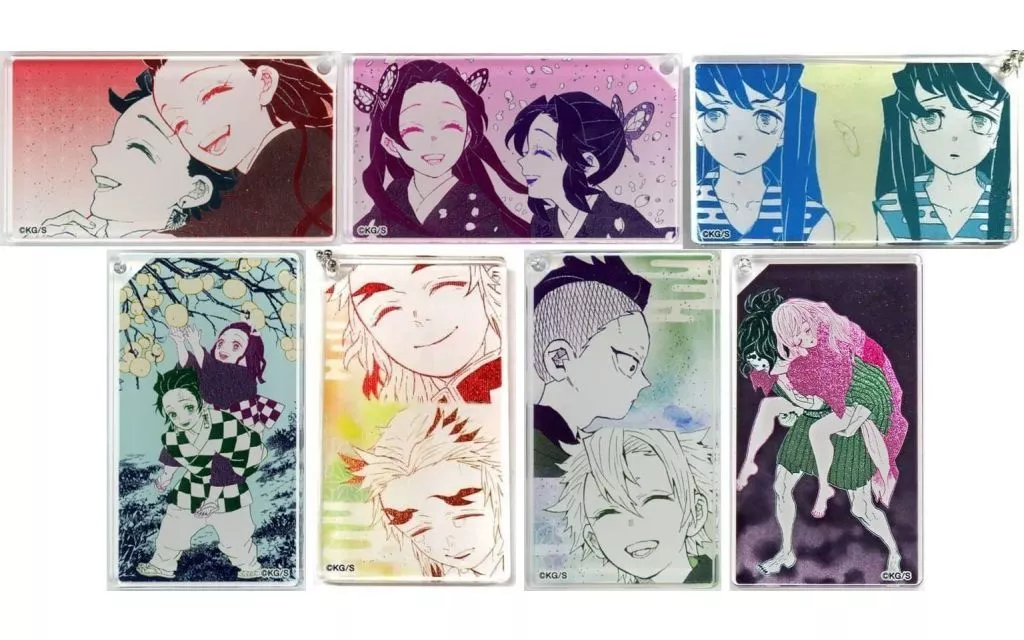 キーホルダー　全7種セット 「鬼滅の刃 吾峠呼世晴原画展 アクリルキーホルダーコレクション ～兄弟・姉妹～」