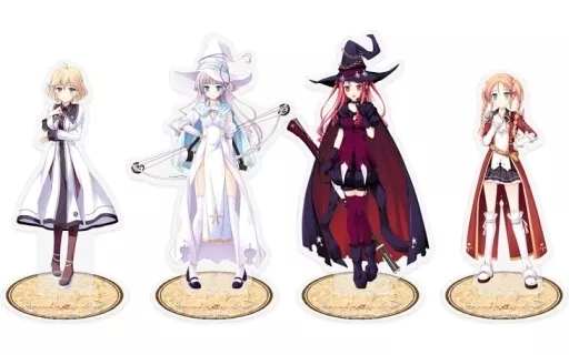 緋宮あやり＆雪村涼乃＆羽多野莉々子＆柴門水澄 アクリルフィギュア4体セット 「ウィッチズガーデン」_image