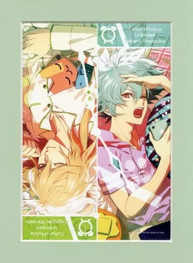 雑貨　[単品] 集合 A4アートボード イラスト2種セット 「Switchソフト Collar×Malice for Nintendo Switch スペシャルBOX ebtenDXパック+ちびキャラ缶バッジセット」 同梱特典