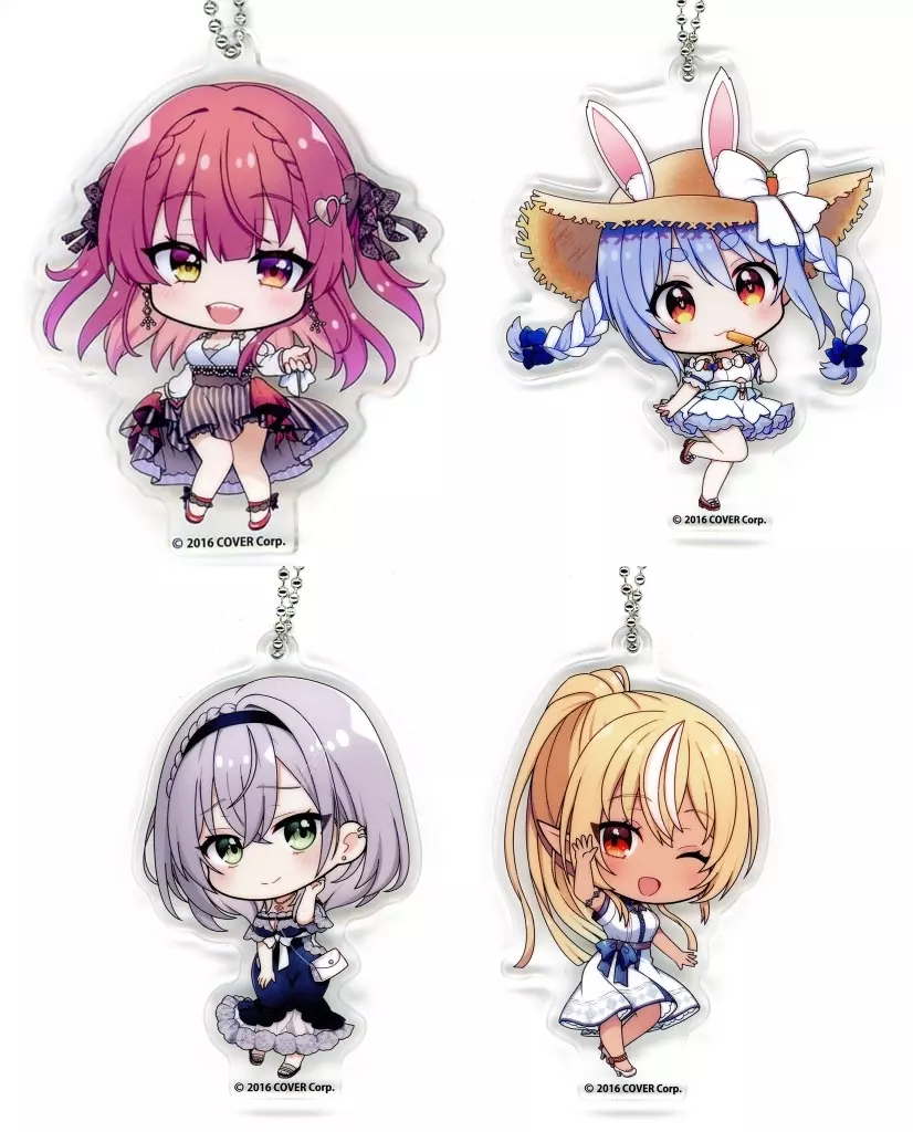 全4種セット hololive デフォルメアクリルボールチェーン 「バーチャルYouTuber ホロライブ」 GiGO限定