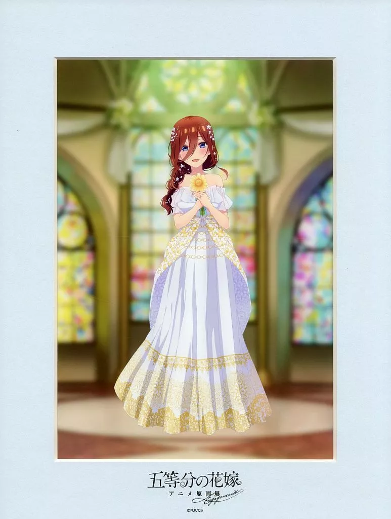 ブックマット付き高精彩 中野三玖 「五等分の花嫁 アニメ原画展 Engagement」_image