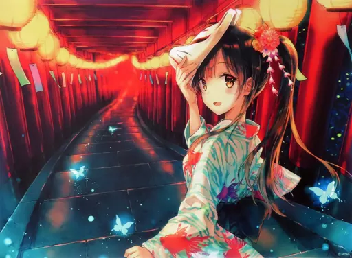 A2 浴衣とお面(Hiten) 「軸中心祭2019SUMMER」_image