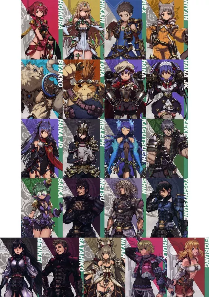クリアポスター　A3クリアポスター21枚セット 集合 「Xenoblade2(ゼノブレイド2)」