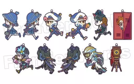 第五人格　identityV だっしゅっ！　ラバーストラップ 駿河屋 -<中古>全9種セット 「Identity V 第五人格 だっしゅっ