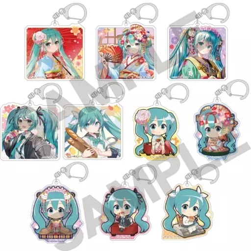 全10種セット 「VOCALOID 初音ミク トレーディングアクリル はんなり京都」