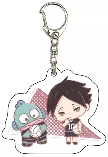 角名倫太郎×ハンギョドン 「ハイキュー!!×サンリオキャラクターズ アクリル 02.ミニキャライラスト」