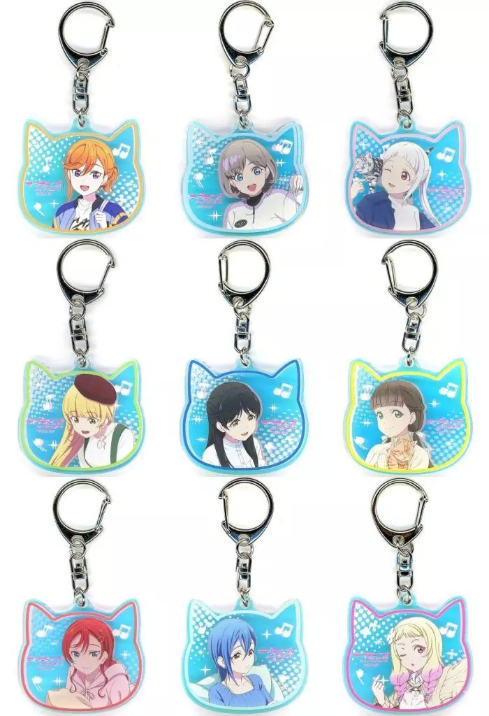 全9種セット 「ラブライブ!スーパースター!!×カラオケまねきねこ トレーディングオーロラアクリル」
