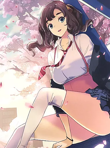 09.藍川有紗 F6キャンバスアート 「キスアト」 戯画メモリアルカフェ in JAM Akihabaraグッズ