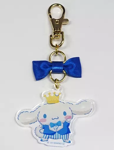 シナモロール リボン付きアクリルチャーム(王冠デザイン) 駿河屋 -<中古>シナモロール(ブルー) リボン付きアクリルチャーム(王冠