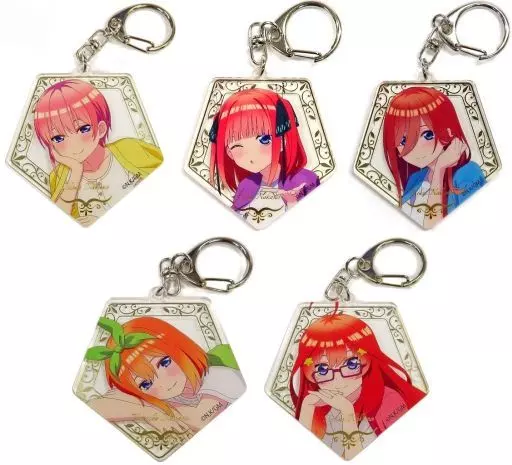 全5種セット 箔押しアクリル 「くじメイト 五等分の花嫁 おやすみシリーズ」 B賞