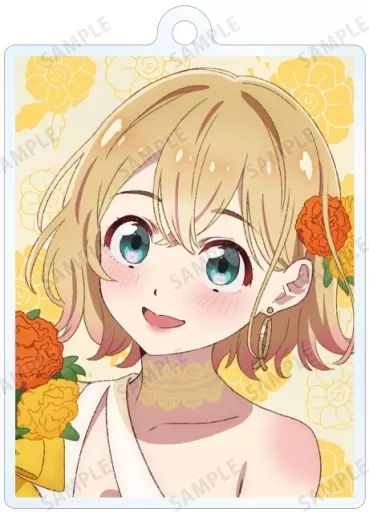 七海麻美A 「彼女、お借りします 描き下ろしイラスト 花びらドレスver. トレーディングアクリル」