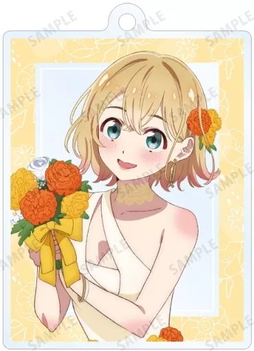 七海麻美B 「彼女、お借りします 描き下ろしイラスト 花びらドレスver. トレーディングアクリル」