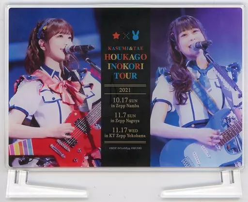 愛美(戸山香澄)＆大塚紗英(花園たえ) 記念プレートアクリルスタンド 「BanG Dream! ガールズバンドパーティ! 香澄とたえの放課後居残りツアー」