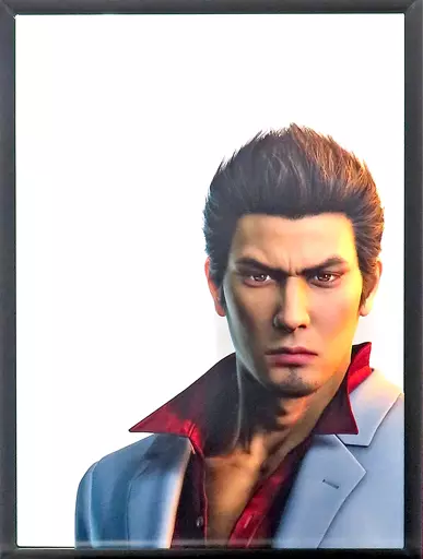 雑貨　桐生一馬 堂島の龍とツーショット A3パブミラー 「セガラッキーくじONLINE 龍が如く 祝 生誕! 桐生一馬」 A賞-1