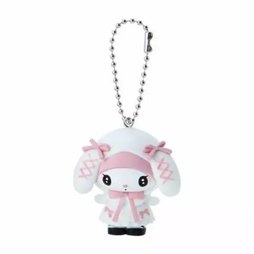 キーホルダー　マイメロディ(垂れ耳/ホワイト) 「サンリオキャラクターズ シークレットマスコット 秘密のメロクロシリーズ」