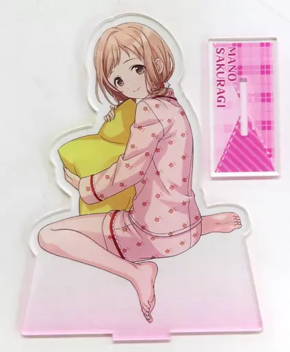 櫻木真乃 スタンド付きメガアクリルプレート～プライベートドレスダウン～ 「アイドルマスター シャイニーカラーズ」 ナムコ限定