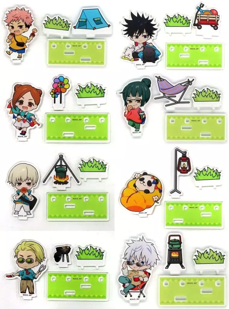 全8種セット アクリルジオラマ 「まるくじ 呪術廻戦 Let’s Go Camping!」 大吉