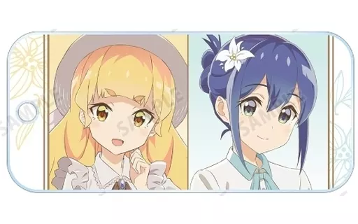 白鷺陽芽＆雨宮果乃子 「私の百合はお仕事です! 描き下ろしイラスト 白いワンピースver. トレーディングアクリルキータグ」
