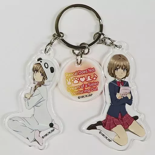 梓川花楓＆梓川かえで 3連アクリルチャーム 「青春ブタ野郎はおでかけシスターの夢を見ない」 劇場グッズ