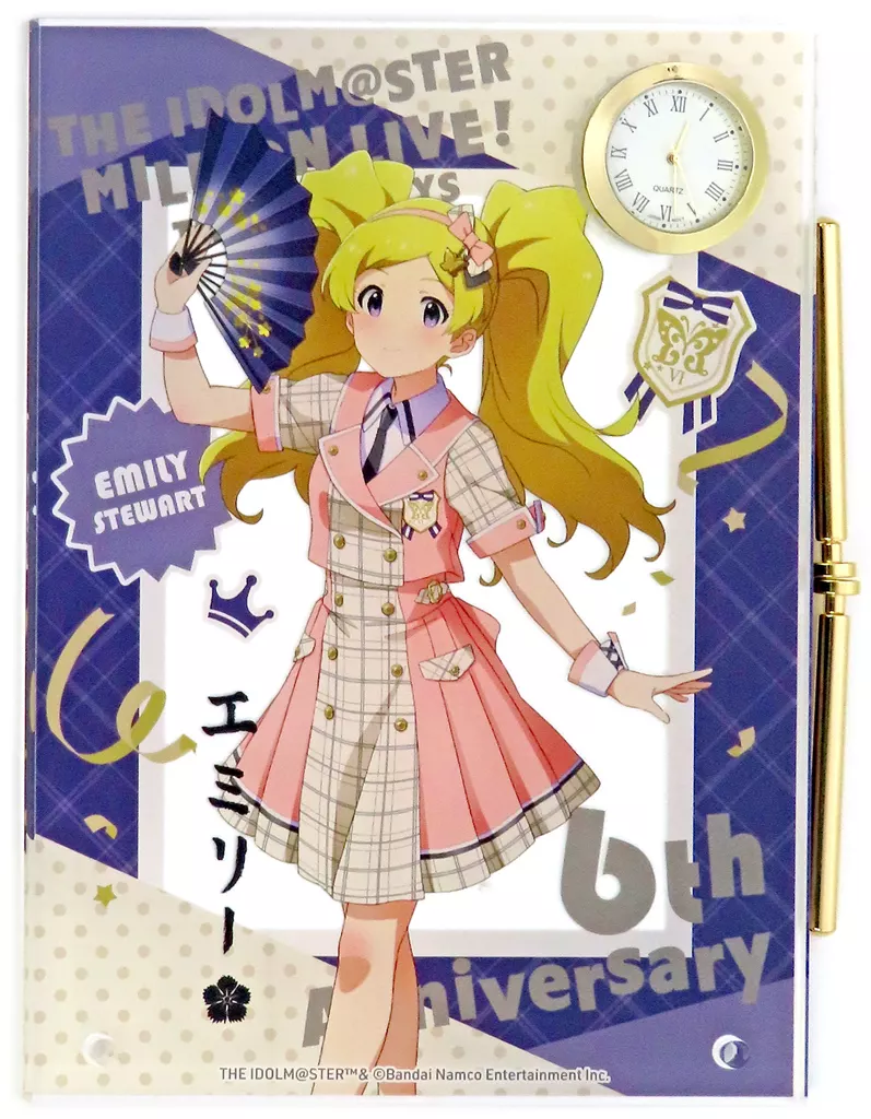 エミリースチュアート 時計付アクリルアート フューチャー・シグネチャーver. 「アイドルマスター ミリオンライブ! シアターデイズ 6th Anniversary in AKIHABARA」