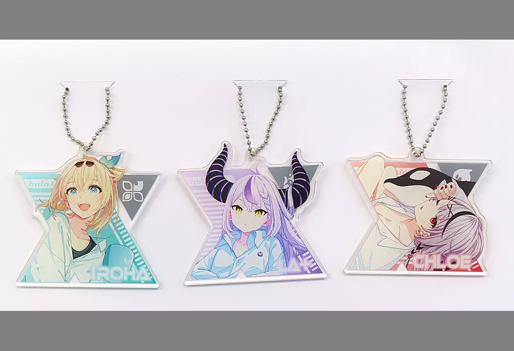 ラプラス・ダークネス＆沙花叉クロヱ＆風真いろは キーチェーン3個セット 「バーチャルYouTuber ホロライブ×ZOZOTOWN holoTOWN」